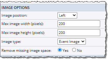 Promotion spud image settings