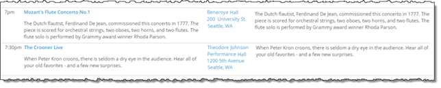 Notes twice in published Table view